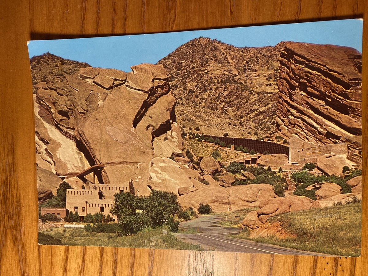 Vintage Red Rocks Pueblo Park Colorado CO Red Rocks Amphitheatre