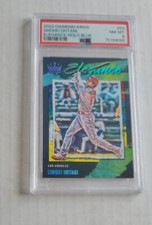 PSA 8 /99 2022 Panini Diamond Kings Elegance Holo Blue Shohei Ohtani #E-9