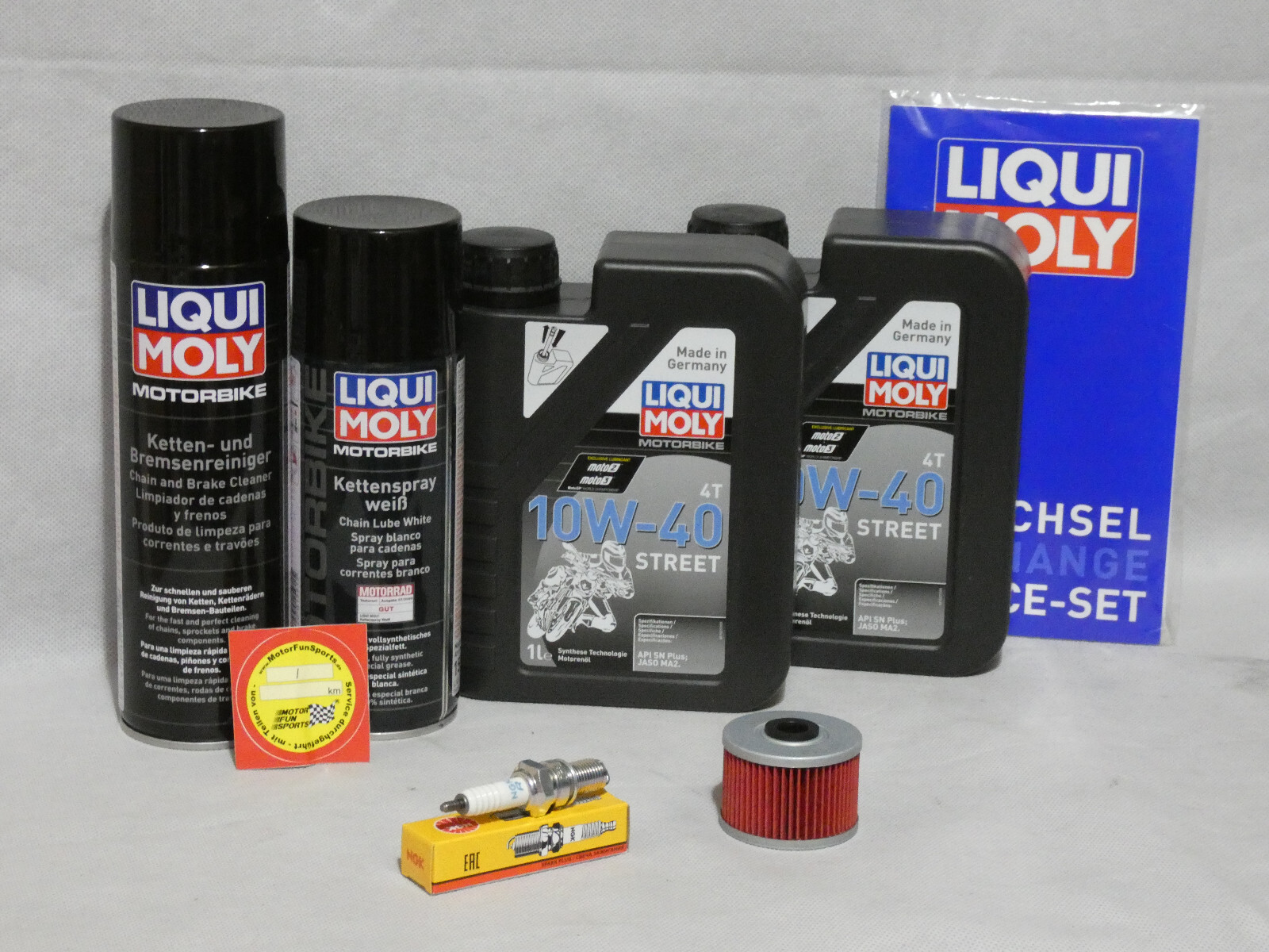 Maintenance Set Kawasaki KLX 230 Oil Filter Spark Plug Service Inspection