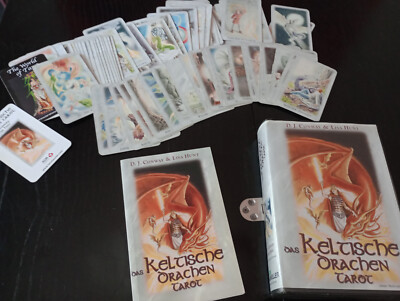 Das keltische Drachentarot - D. J. Conway & Lisa Hunt - gebraucht, guter Zustand