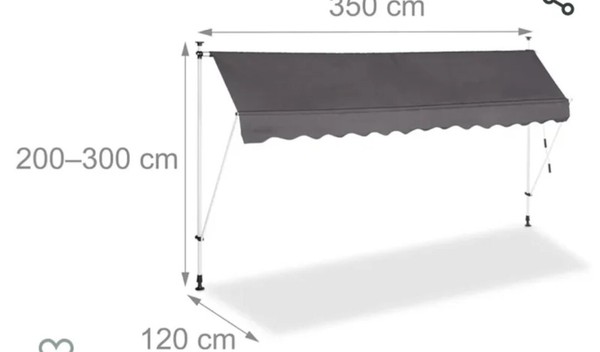Toldo Terraza 350x120