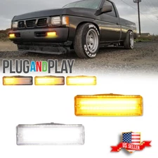 Clear Switchback LED Signal Light for 88-97 Nissan D21 Hardbody 88-95 Pathfinder
