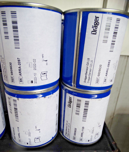 DRAGER Sensor Lot of (10) O2 LS 6809630, All Sealed Cans | eBay