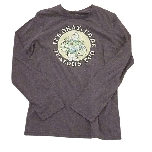 Camiseta Disney Toy Story Buzz Lightyear Divertida I'd Be Jealous Too Gráfica Talla XL Foto 4 de 4