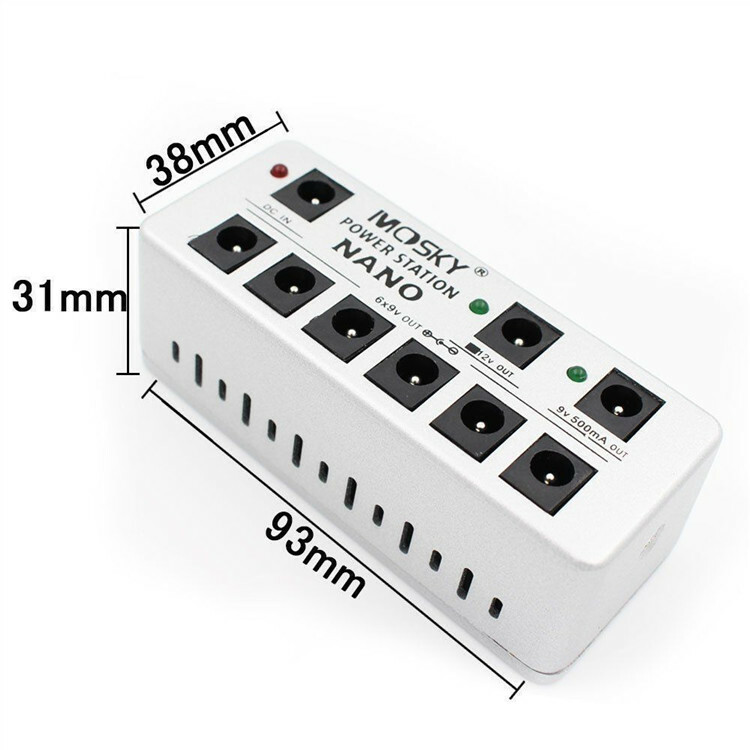 Mini Power Supply NANO Power Station For Guitar Effects Pedal 8