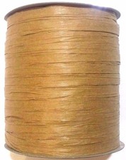 300 feet - 100 yard, Kraft Tan, Light Brown Raffia-Ribbon Fast Shipping. Limited