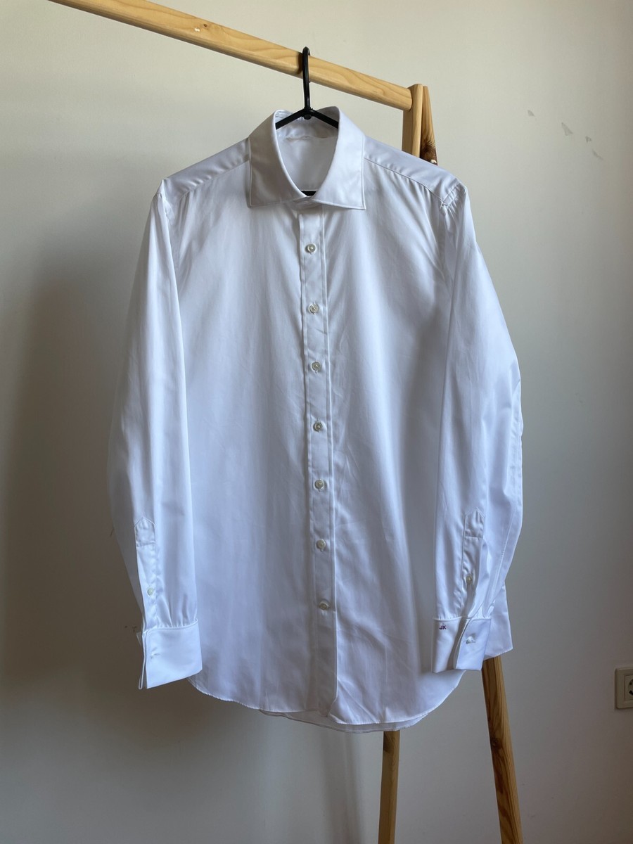 Suitsupply Made To Measure Cufflinks Slim Fit White Dress Shirt | eBay