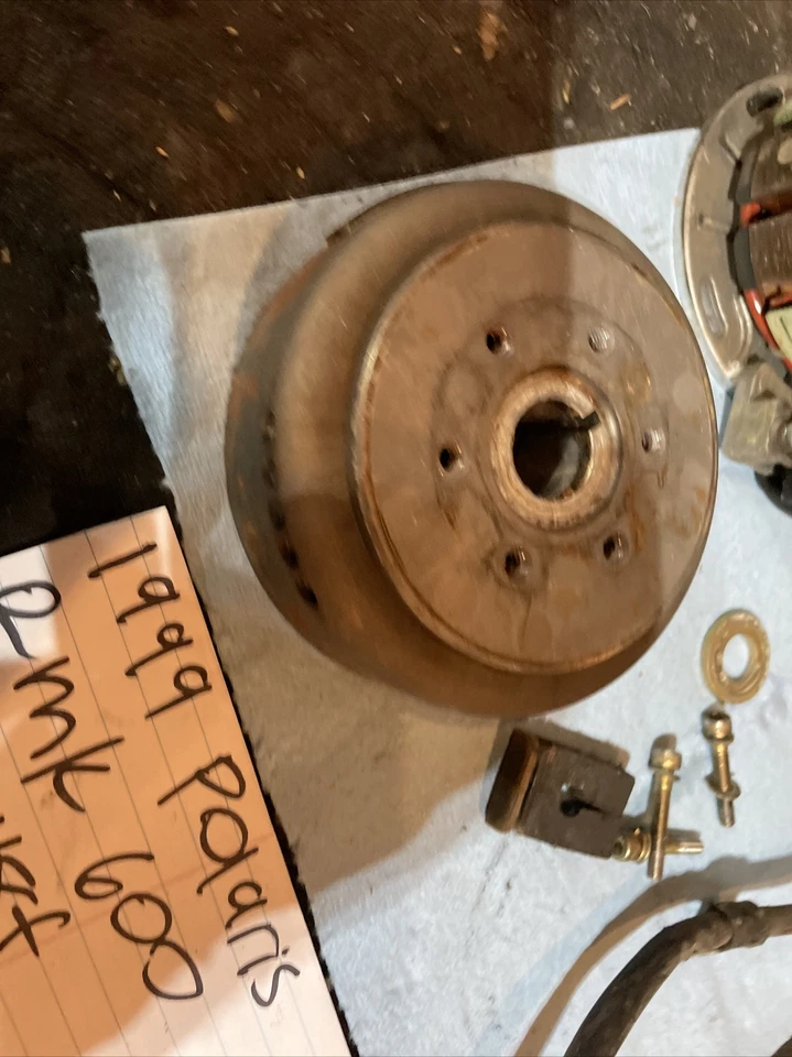 1997 1998 1999 Polaris RMK 700 600 fly wheel and stator 037 - Image 2 of 4