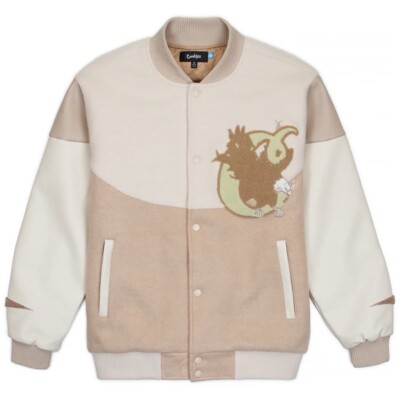 NWT Cookies SF Mont Blanc Melton Wool Varsity Jacket Cream | eBay