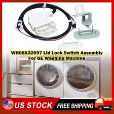 Lid Lock Switch Assembly Harness Kit for GE Washing Machine WH08X32697 AP7033485
