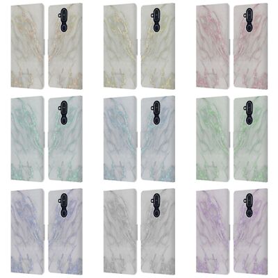 OFFICIAL NATURE MAGICK MARBLE METALLICS LEATHER BOOK CASE FOR NOKIA PHONES