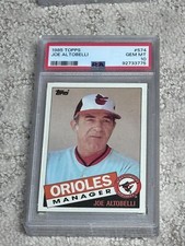 1985 TOPPS BASEBALL CARD PSA 10 LOW POP JOE ALTOBELLI BALTIMORE ORIOLES