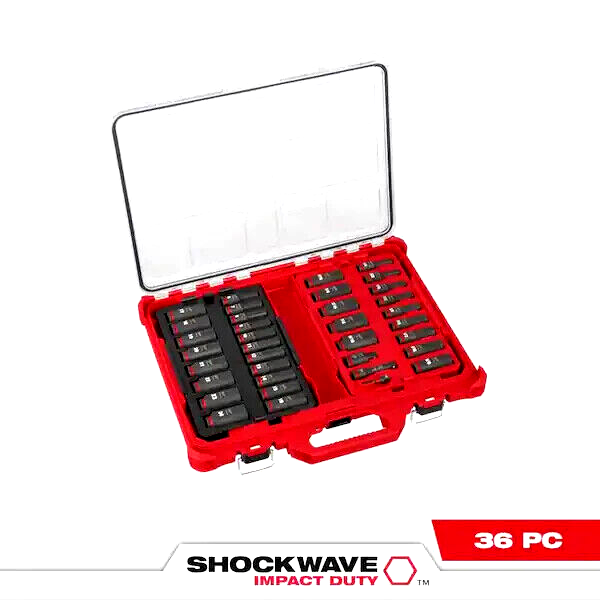 Milwaukee 49-66-6805 SHOCKWAVE 3/8” Impact Duty Socket PACKOUT Set