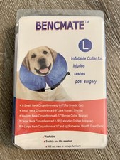 Inflatable Collar Dogs Size L Large Blue No Bite No Chew Surgery Pet Protective