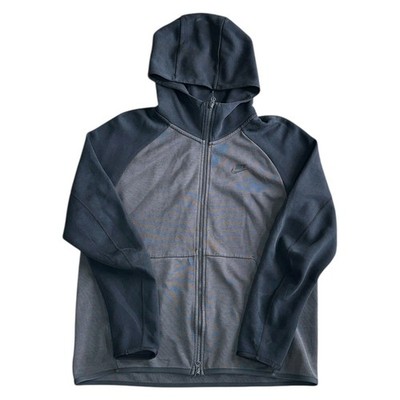 Nike Sportswear Tech Fleece Hoodie Jacke Anthrazit Grau Sweatshirt Herren Large