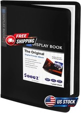 8.5x11 Art Portfolio Binder with 30 Pages Black Folder for Artwork Display