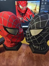 Spider-Man 2 Mask Cosplay Full Face Halloween Cool Hood Black Red Mask Gift 1PC