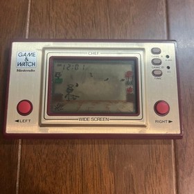 NINTENDO GAME AND & WATCH Chef Wide Screen 1981 tested very good free shipping