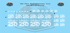 USA 250th Semiquincentennial Logos HO 1:87 Scale