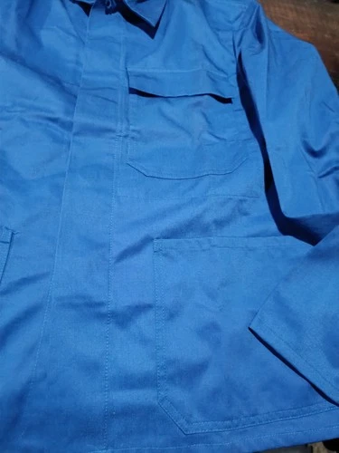 Vintage Deadstock European Workwear Jacket – Blue Chore Coat Utility Uniform image 3