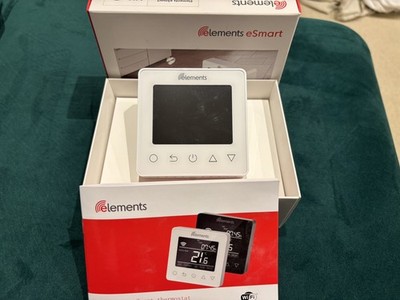 Elements eSmart WiFi elektrisches Fußbodenheizung Thermostat weiß NEU