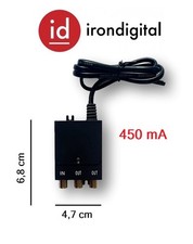 ALIMENTATORE PER AMPLIFICATORE ANTENNA TV 450 MAh 12V 2 USCITE FABBEG
