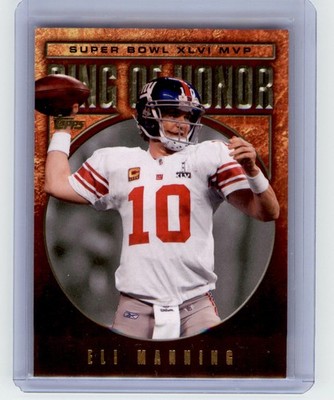 2012 Topps #RH46-EM Eli Manning Ring of Honor: Eli Manning New York Giants