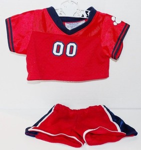 Build A Bear Clothes RED Top Shorts Outfit #311