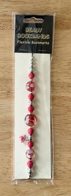 Bookmarker - Unique Handmade Beaded.  Flexible For Any Size Book