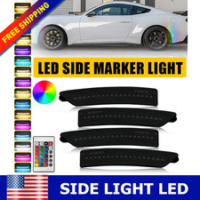 For 2024-2025 Ford Mustang S650 Front Rear Bumper 4PCS LED Side Marker Lights US