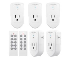 Enchufe de control remoto BN-Link 5 enchufes y 2 controles remotos
