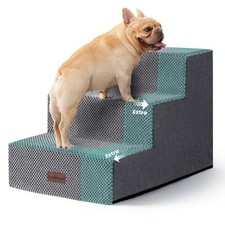 Aodisman Dog Stairs for Small Dogs, 3Step Wider Pet Stairs for Couch and Beds...