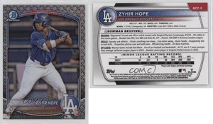 2025 Bowman Chrome Prospects Steel Metal Refractor /100 Zyhir Hope #BCP-2