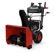 PowerSmart 24-Inch Self-Propelled Two-Stage Gas Snow Blower with 208cc B&S En...