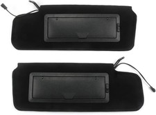 C4 Corvette Sun Visors With Led Light Vanity Mirror 1984-1996