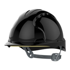 JSP AJF160-001-100 EVO3 Vented Black Safety Helmet 