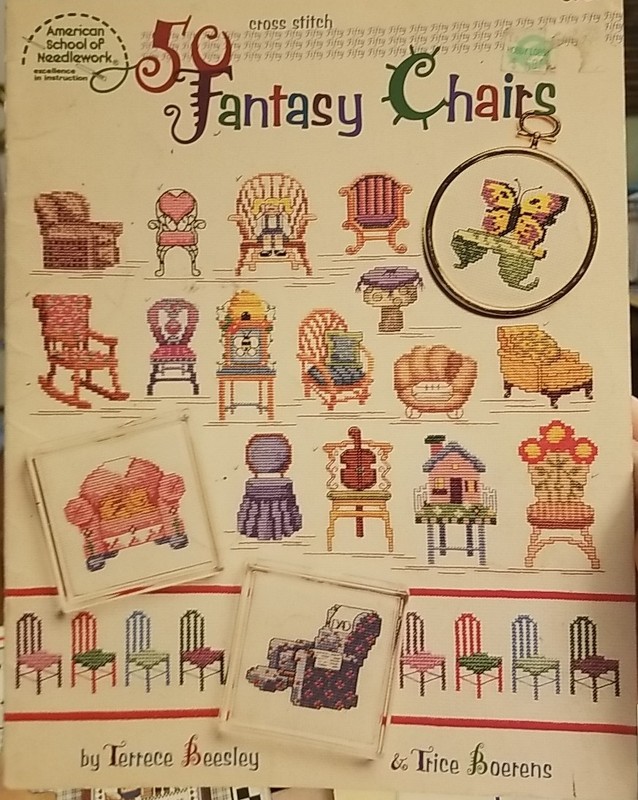 50 Fantasy Chairs Counted Cross Stitch