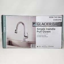 Glacier Bay Clare Single Handle Pull-Down Sprayer Laundry Faucet in Chrome, A