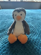 Jellycat Penguin Bashful Small 8" New BNWT Soft Toy  with tags retired