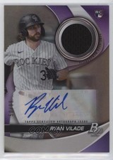 2022 Bowman Platinum Pieces Relics 50/99 Ryan Vilade #PPAR-RV Auto 0rd2