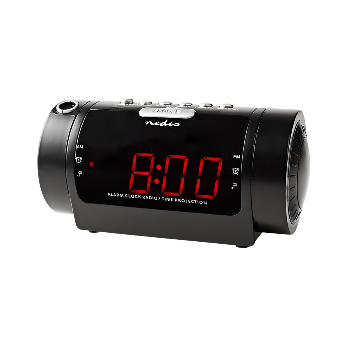 Radio-réveil numérique LED contre les pannes de réveil avec option snooze
