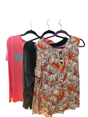 Lot of 3 Women s Plus Size 3XL Tops Tank T-Shirt Dressy Shirt Bundle
