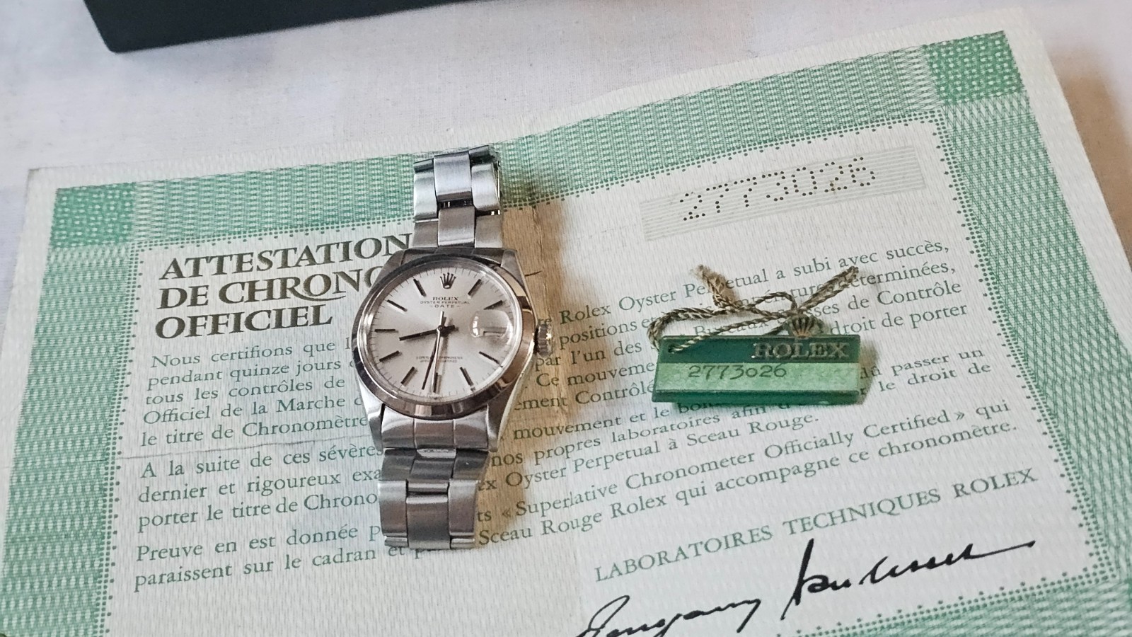 Vintage Rolex Oyster Perpetual 1500 Papers & Box Men's Automatic Watch 1971 image 8