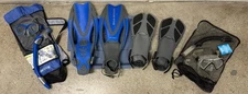 U.S. Divers Adult Cozumel Mask/Seabreeze II Snorkel/Proflex Fins/Gearbag +1 more