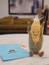 Jellycat Amuseables Sweetcorn With Dust Bag NEW AUTHENTIC 