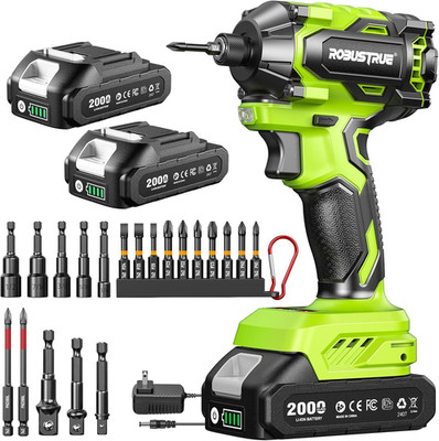Impact Driver: 21V 1/4'' Hex Cordless Impact Driver, 230N.M (2,035In-Lbs) Brushle