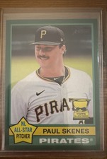 2025 Topps Heritage - Paul Skenes #60 Dark Green Border