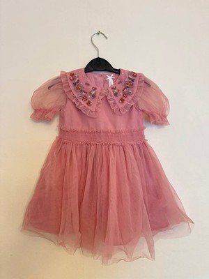 Baby Mädchen rosa Kleid 12-18 Monate NEXT