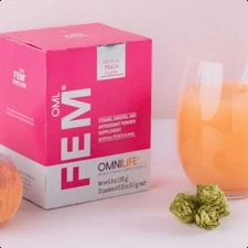 OML Fem | Omnilife | Sabor Durazno | Box w/30 sachets *FREE SHIPPING*