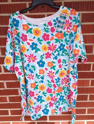 Just My Size Shirt 2x Leaf And Petal For Full Figured Women